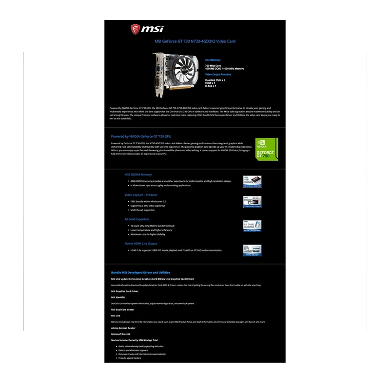 کارت گرافیک ام اس آی مدل GT 730 (5)
